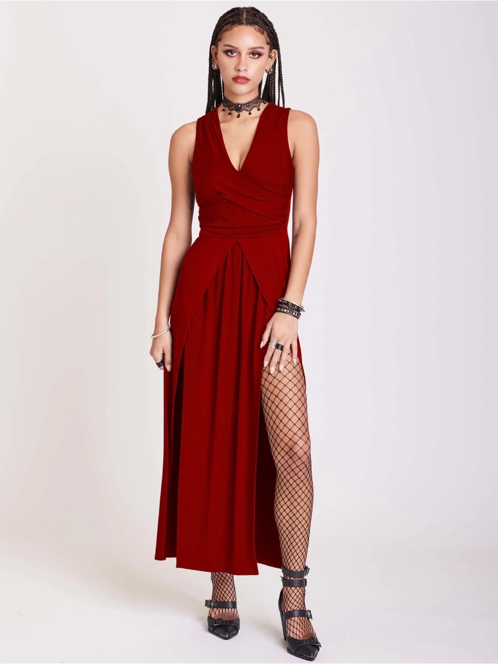 Midnight Hour Scarlet Twist Dress - Size L - NWT